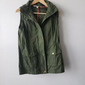 41 Hawthorn vest womens sz S  Full Zip Sleeveless Cargo Utility Hooded Gorpcore